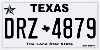 TX license plate DRZ4879