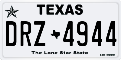 TX license plate DRZ4944