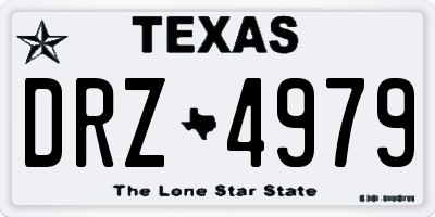 TX license plate DRZ4979
