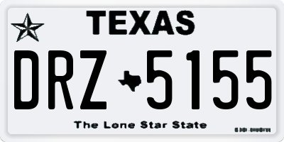 TX license plate DRZ5155