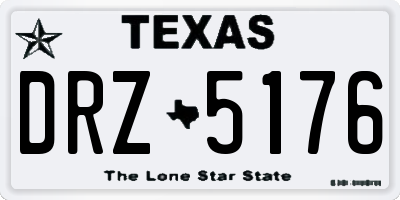 TX license plate DRZ5176
