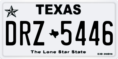 TX license plate DRZ5446