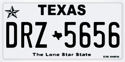 TX license plate DRZ5656