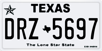TX license plate DRZ5697