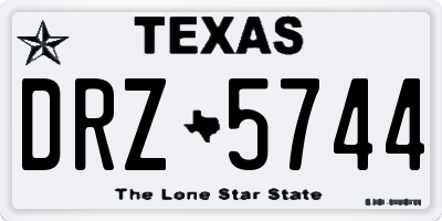 TX license plate DRZ5744