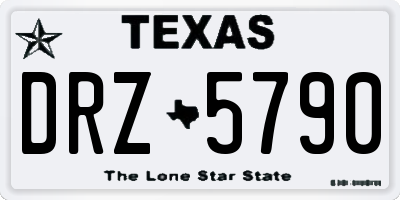 TX license plate DRZ5790