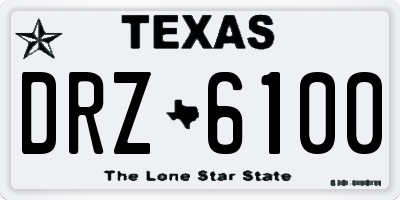 TX license plate DRZ6100