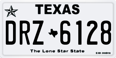 TX license plate DRZ6128