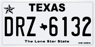 TX license plate DRZ6132