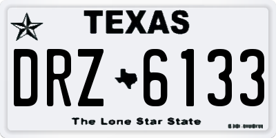 TX license plate DRZ6133