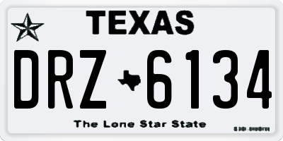 TX license plate DRZ6134