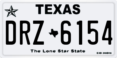 TX license plate DRZ6154