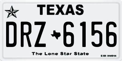 TX license plate DRZ6156