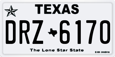 TX license plate DRZ6170