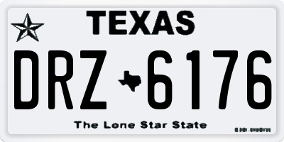 TX license plate DRZ6176