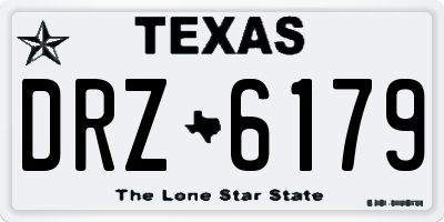 TX license plate DRZ6179