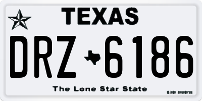 TX license plate DRZ6186