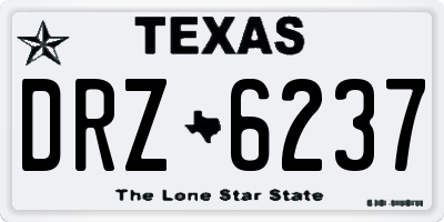 TX license plate DRZ6237