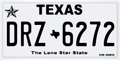TX license plate DRZ6272