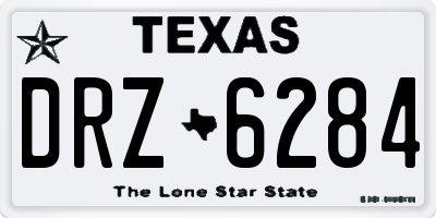 TX license plate DRZ6284