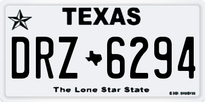 TX license plate DRZ6294