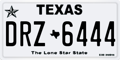 TX license plate DRZ6444