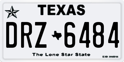TX license plate DRZ6484