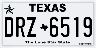 TX license plate DRZ6519