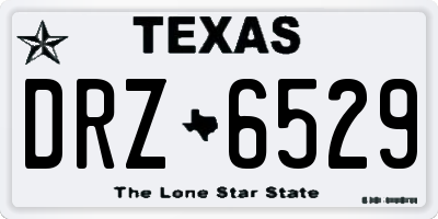 TX license plate DRZ6529