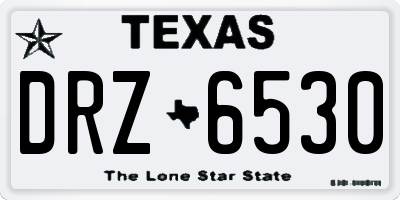 TX license plate DRZ6530