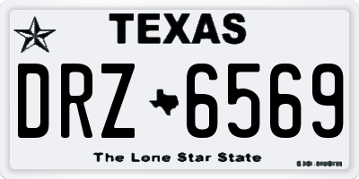 TX license plate DRZ6569