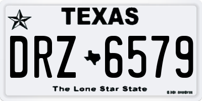 TX license plate DRZ6579
