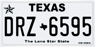 TX license plate DRZ6595