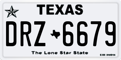 TX license plate DRZ6679