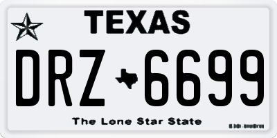 TX license plate DRZ6699