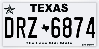TX license plate DRZ6874