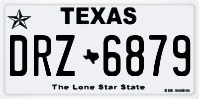TX license plate DRZ6879