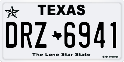 TX license plate DRZ6941