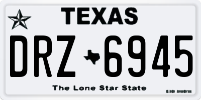 TX license plate DRZ6945