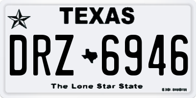 TX license plate DRZ6946