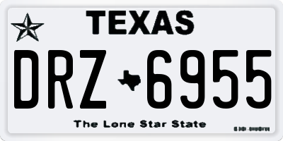 TX license plate DRZ6955