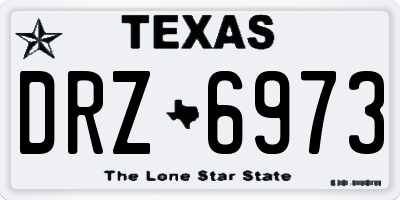 TX license plate DRZ6973