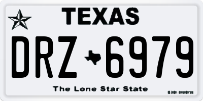 TX license plate DRZ6979