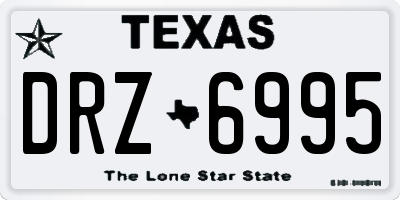 TX license plate DRZ6995