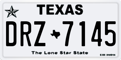 TX license plate DRZ7145