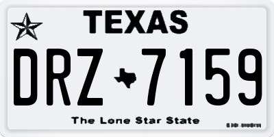 TX license plate DRZ7159