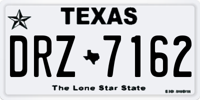 TX license plate DRZ7162