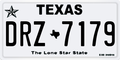 TX license plate DRZ7179