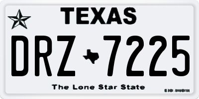 TX license plate DRZ7225