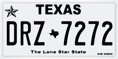 TX license plate DRZ7272